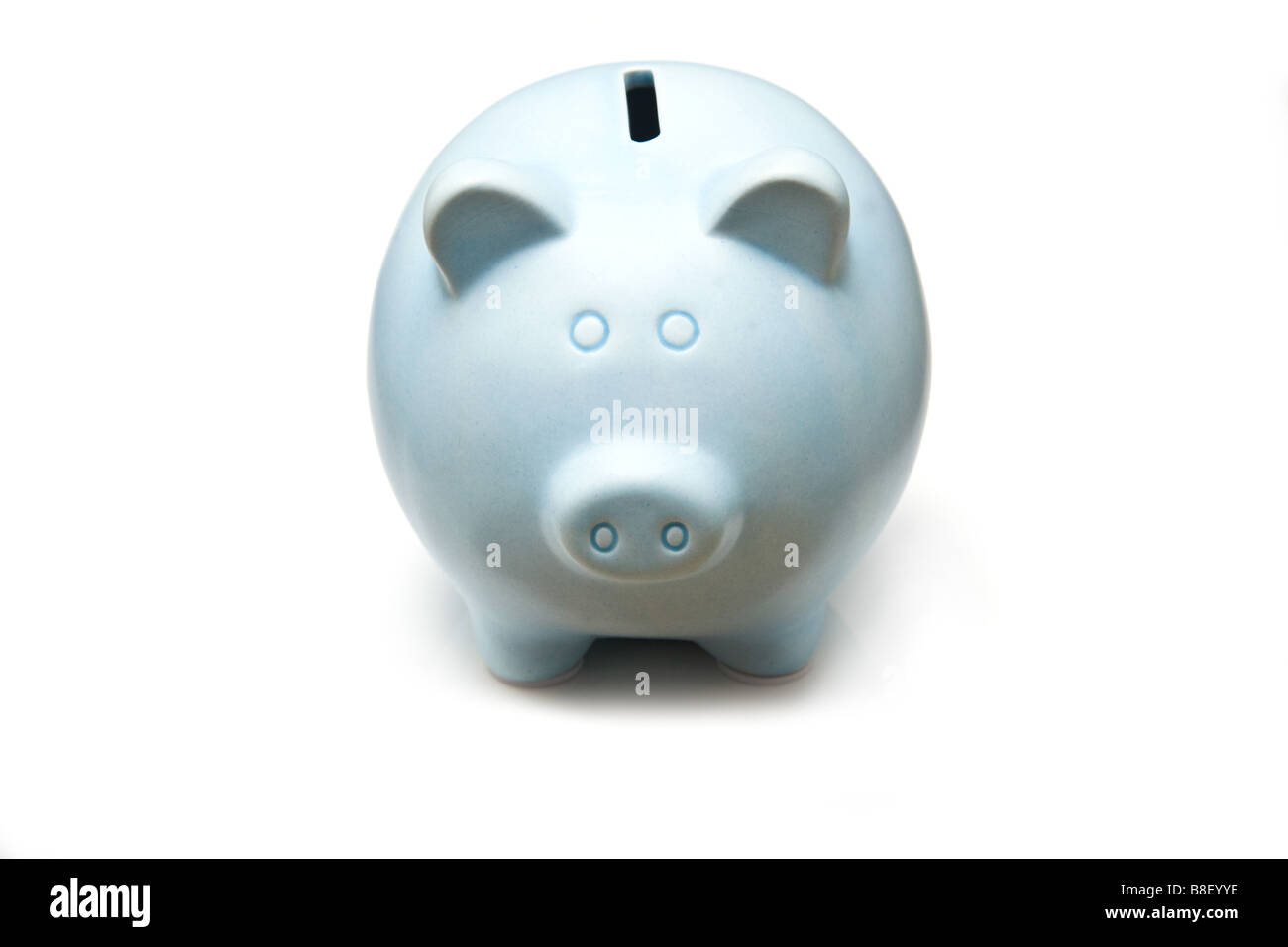 Piggy bank style money box isolated on a white studio background Stock ...