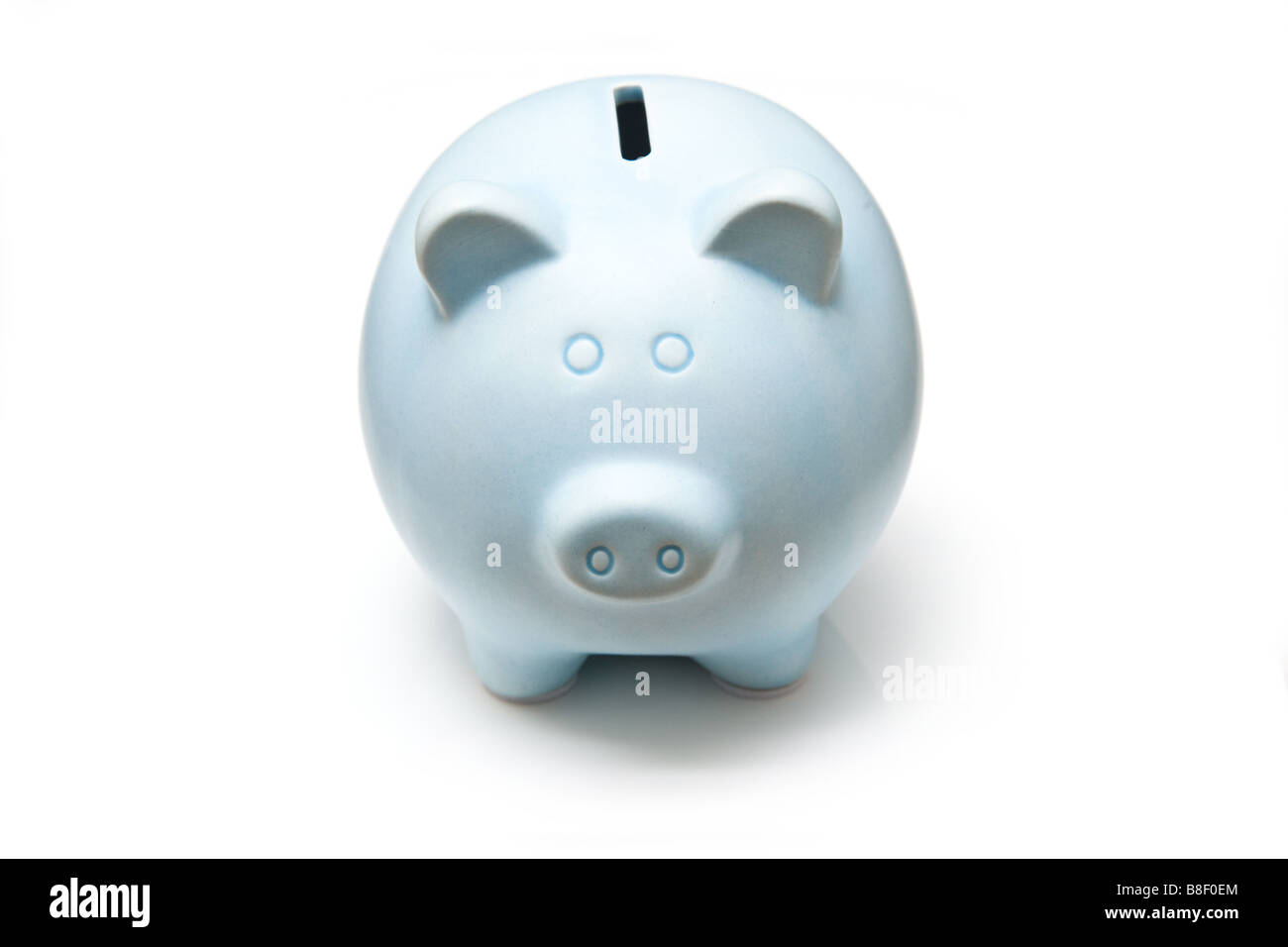 Piggy bank style money box isolated on a white studio background Stock ...