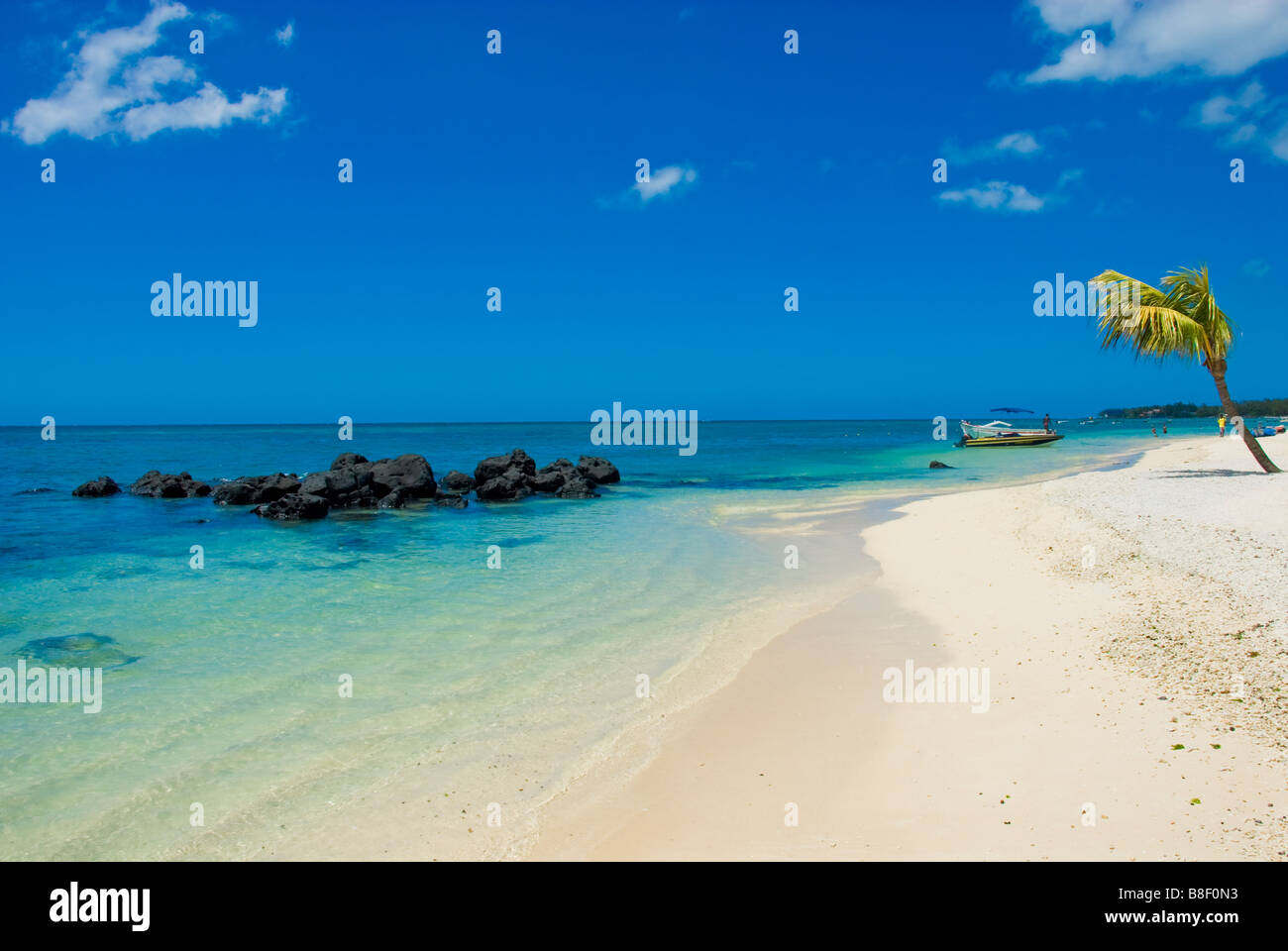 Beach of Mauritius, Strand von Mauritius Stock Photo
