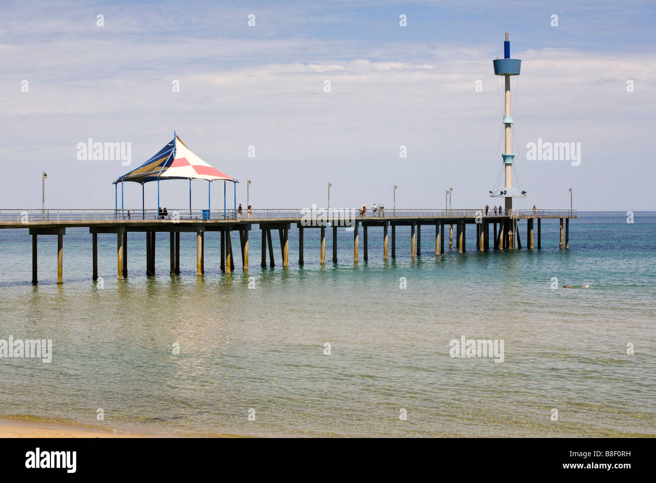 Brighton Jetty on the Adelaide coast Stock Photo Alamy
