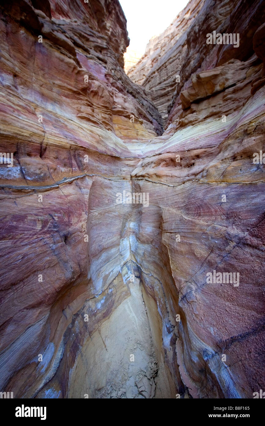 the effects of water erosion in the desert in Egypt Stock Photo Alamy