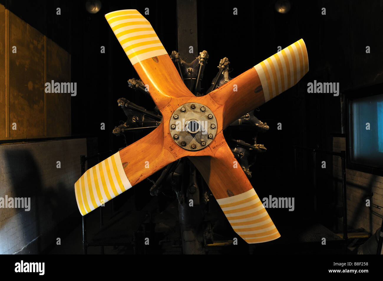 A propeller in a engine test room Stock Photo Alamy