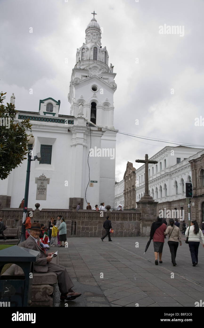 Plaza Grande, Old Town, Quito, Ecuador Stock Photo