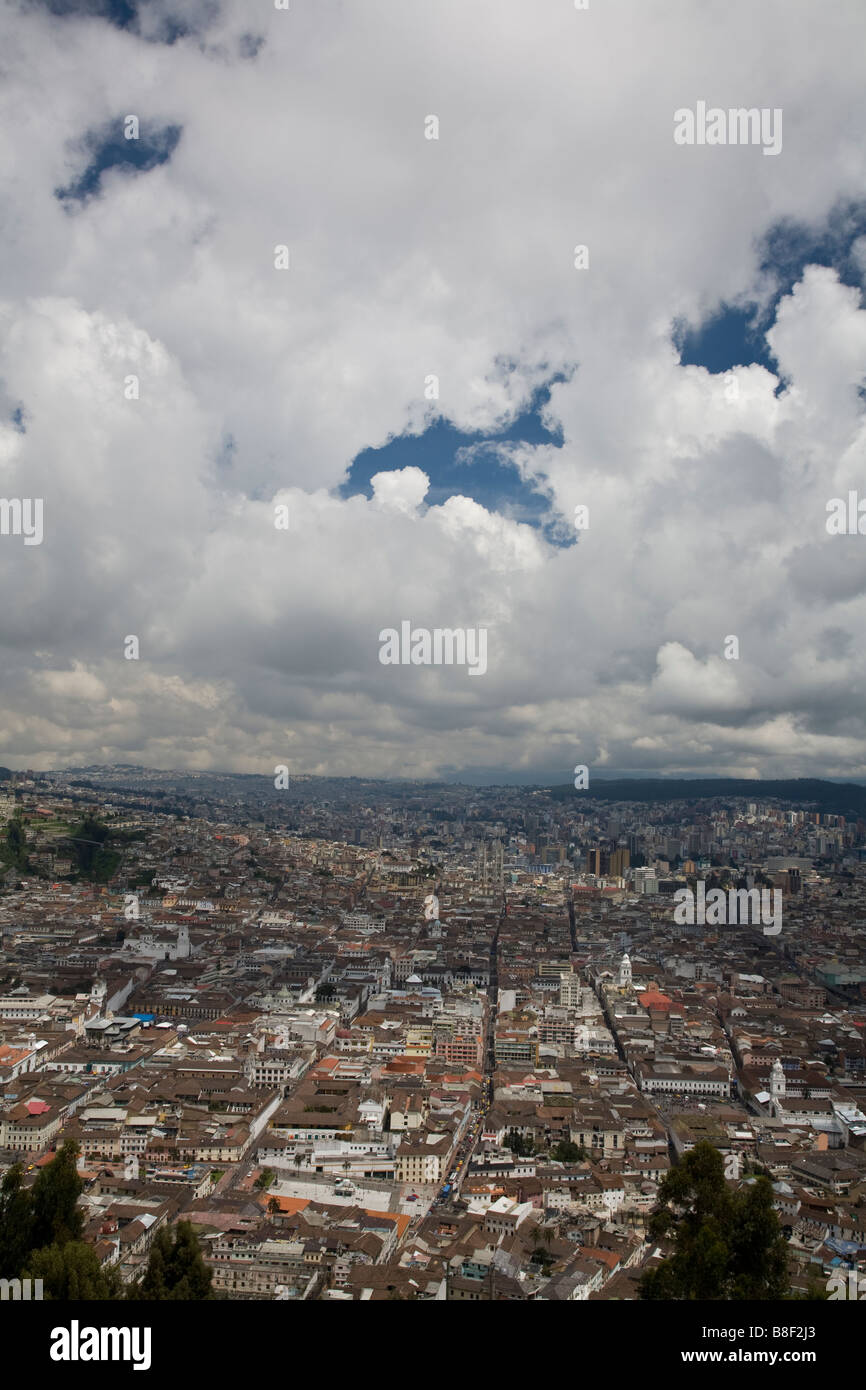 City view from El Panecillo, Quito, Ecuador Stock Photo