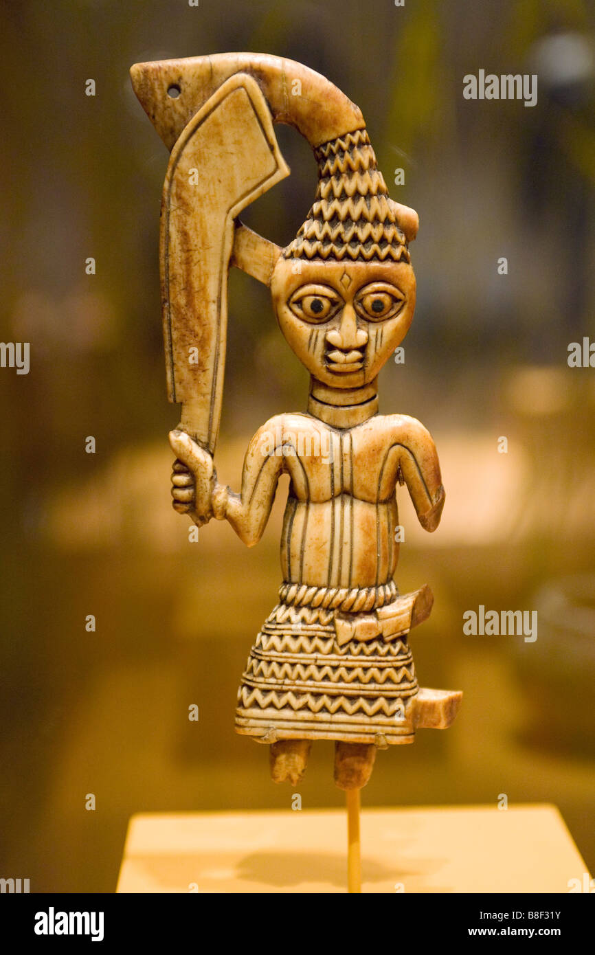 Ivory ceremonial sword fragment - Nigeria, Yoruba peoples Stock Photo