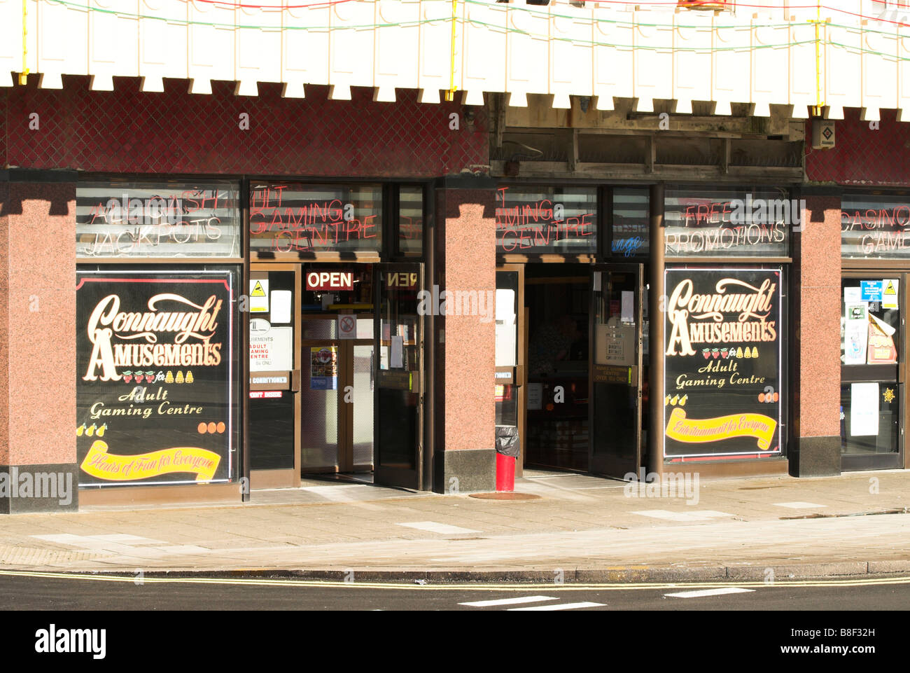 Amusement Arcade - Worthing Seafront, West Sussex. Stock Photo