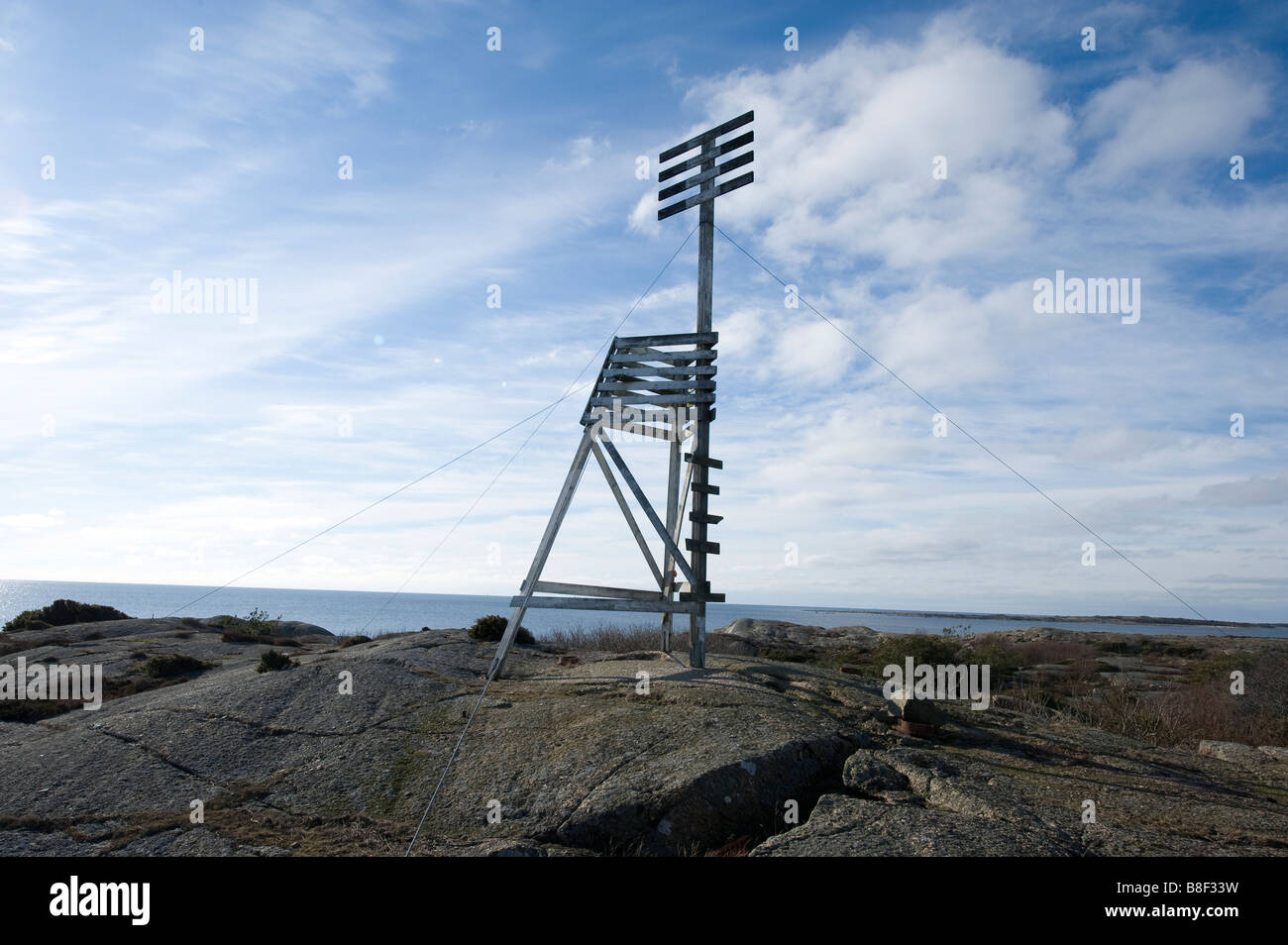beacon (seamark), Sweden Stock Photo