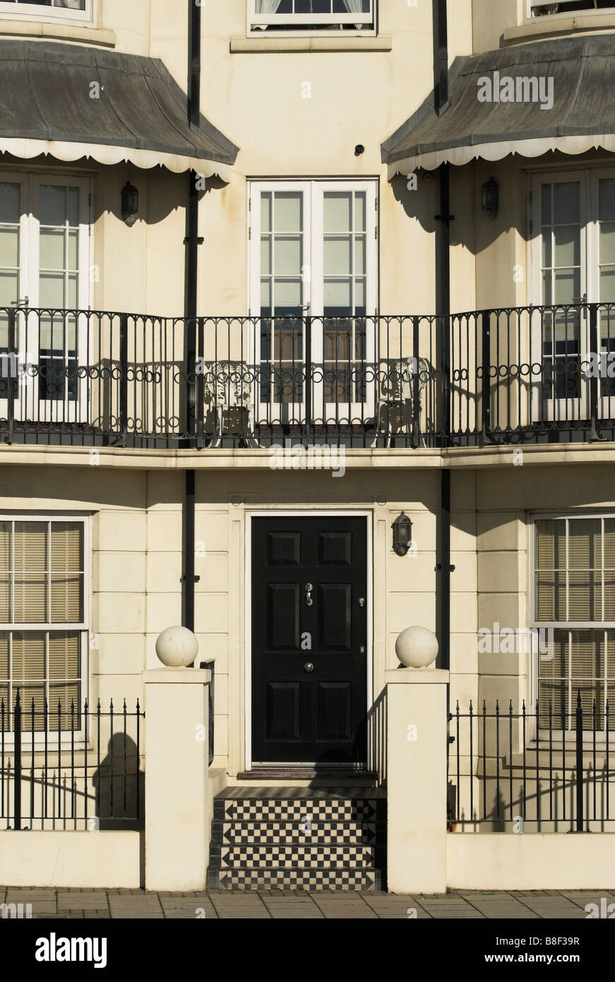 House frontage Worthing seafront, West Sussex Stock Photo Alamy