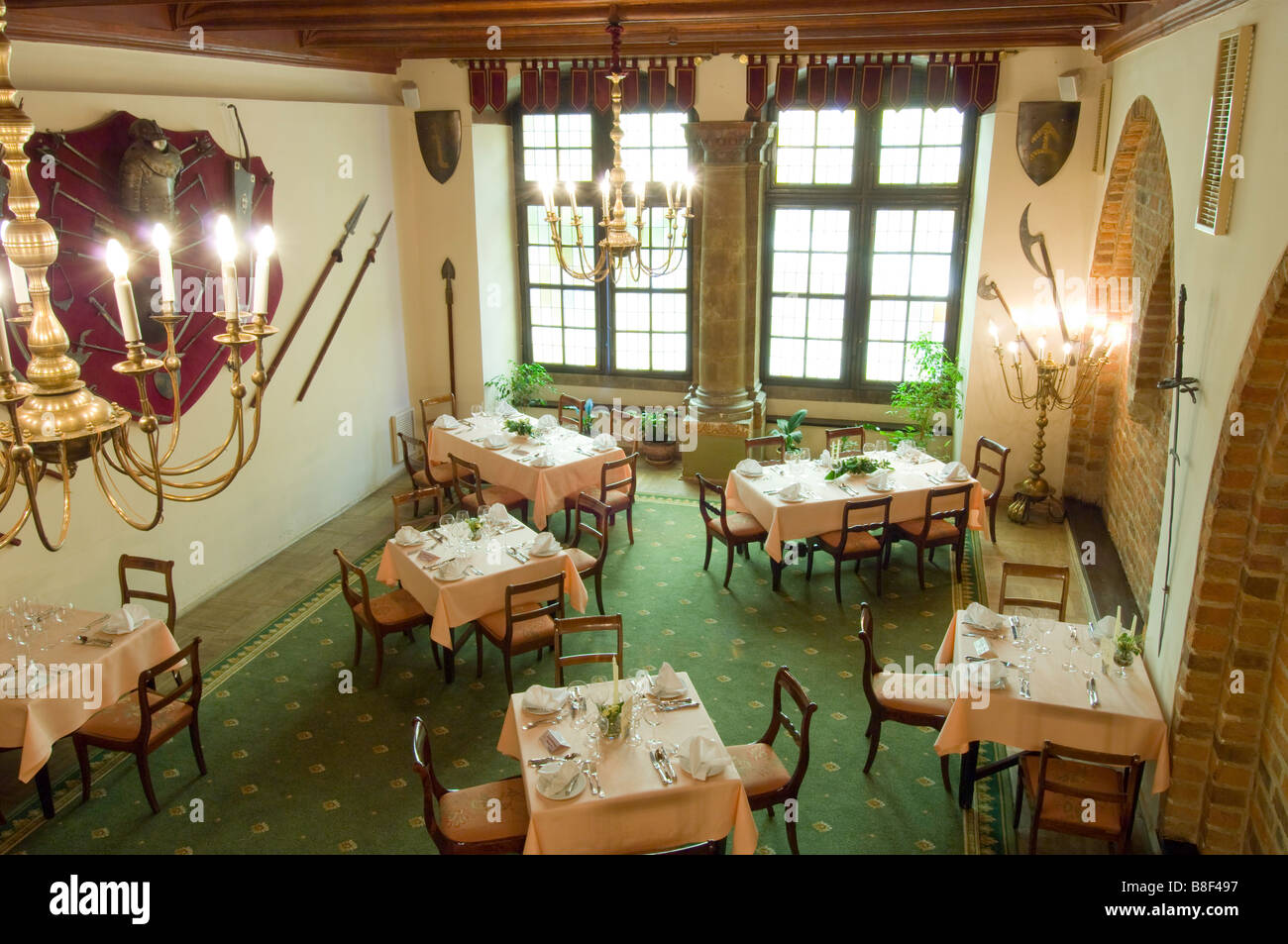 Poland Cracow Wierzynek restaurant oldest restaurant in town serving kings and VIP s Stock Photo