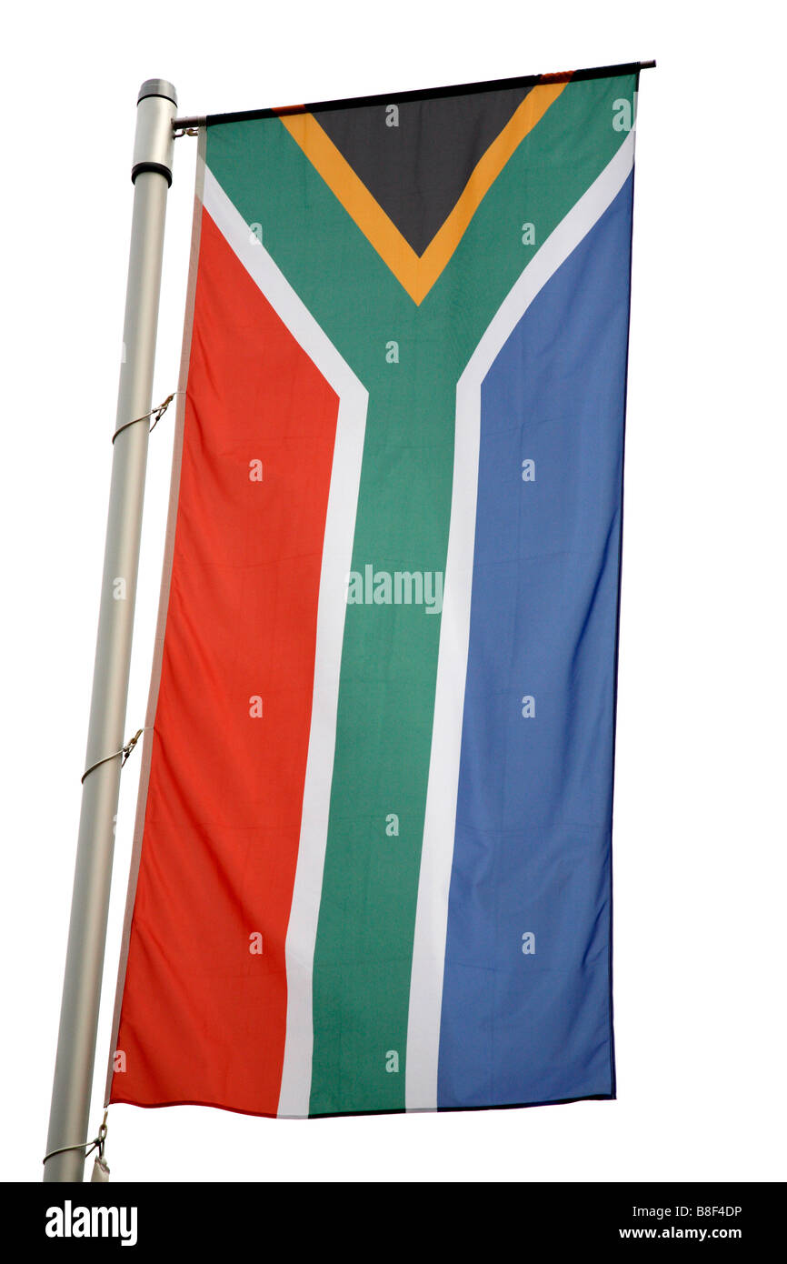South African national flag Stock Photo