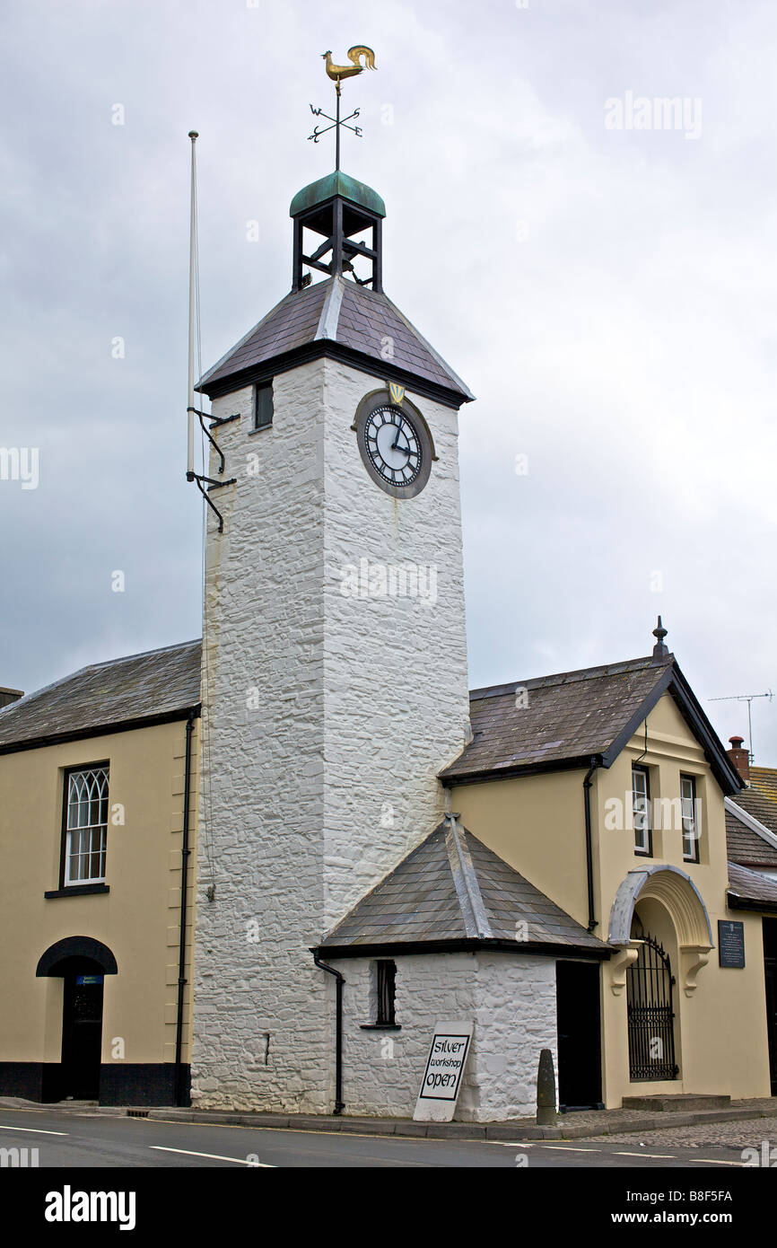 Laugharne town hall Carmarthenshire Stock Photo