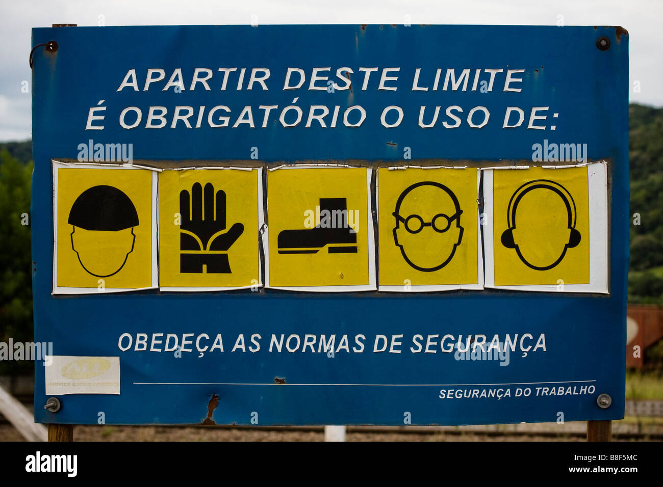 safety individual equipment sign Stock Photo - Alamy
