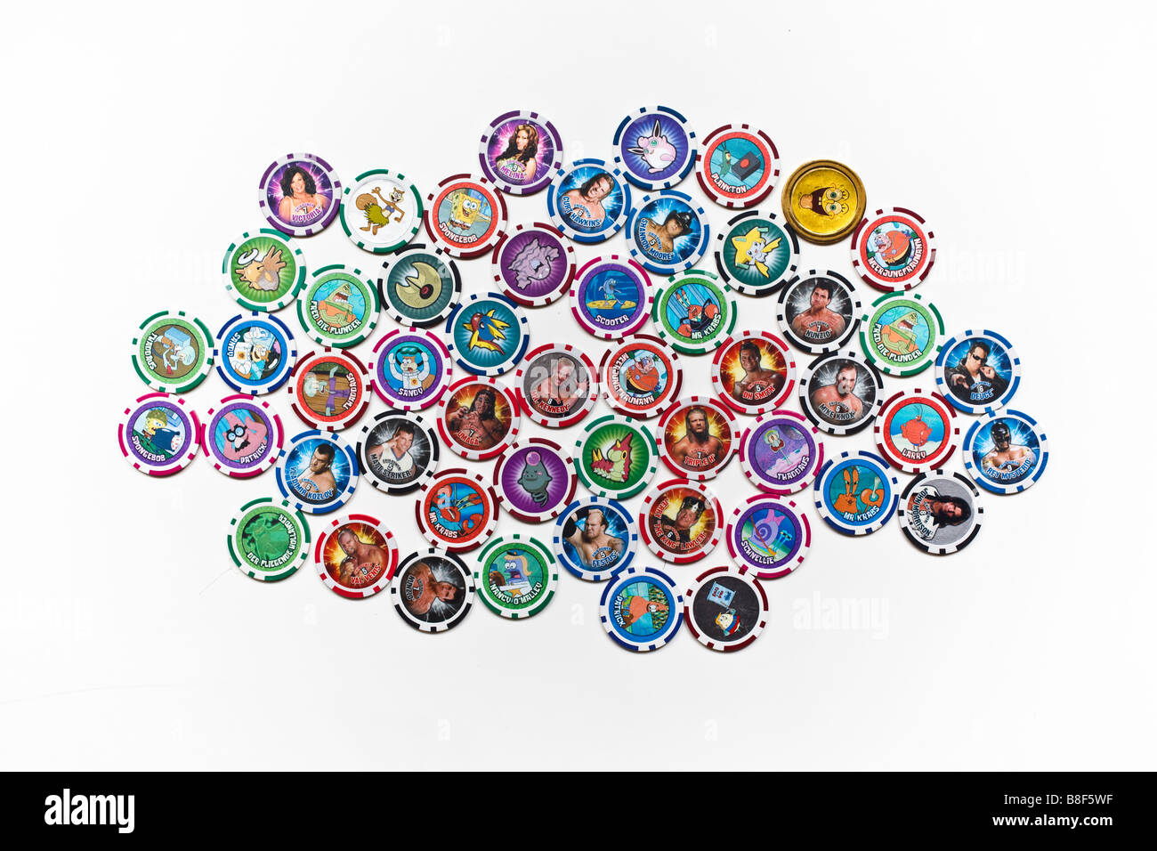 wrestling-chips-on-white-background-stock-photo-alamy