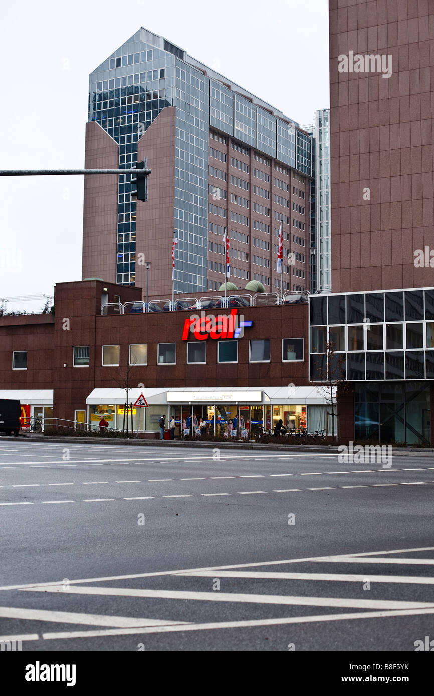 Real store in Hamburg, Germany Stock Photo - Alamy