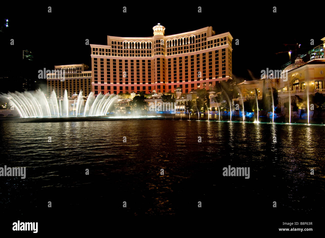 Bellagio Hotel Fountain Show, Las Vegas, Nevada Stock Photo Alamy