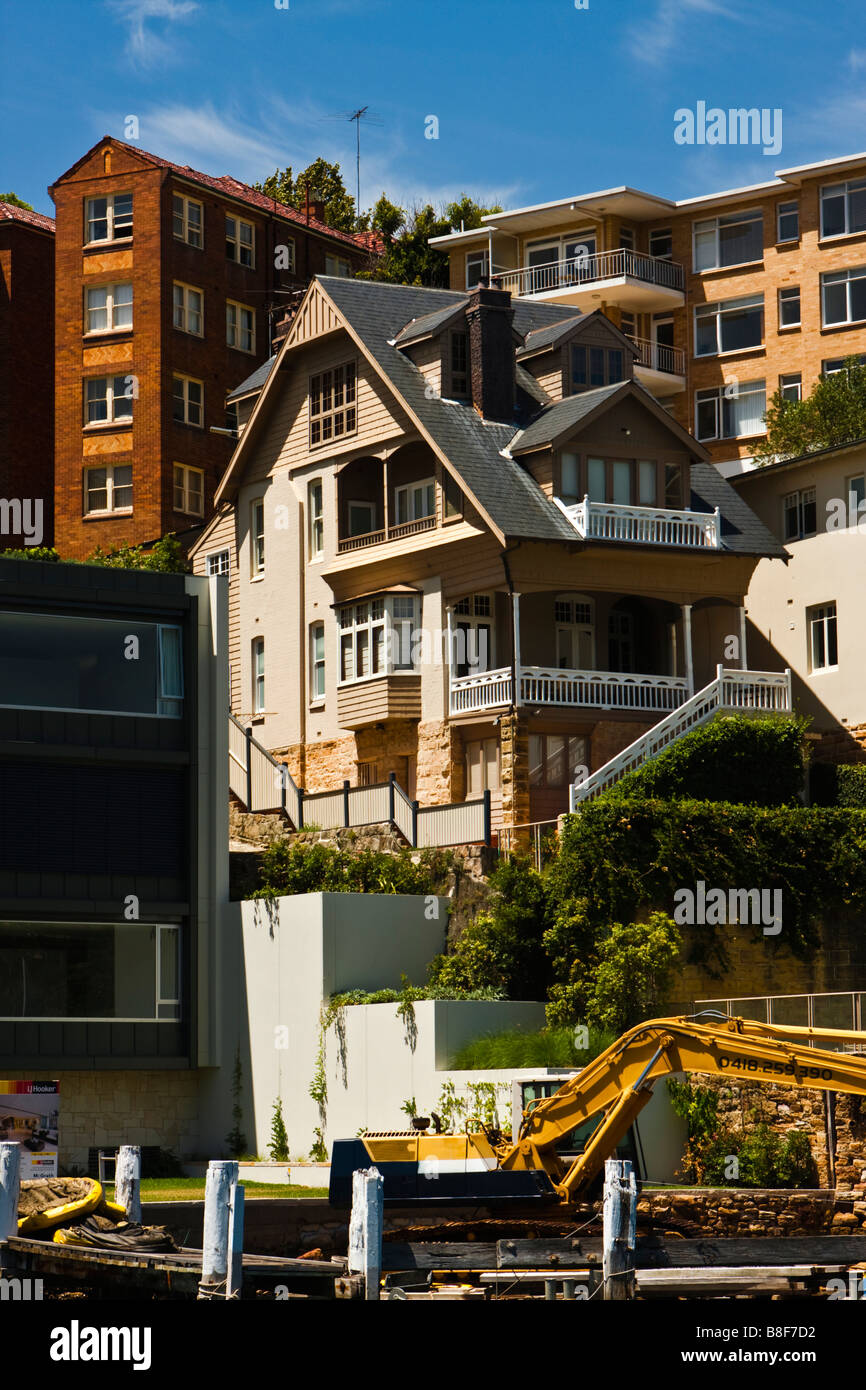 Mosman waterfront houses Stock Photo Alamy