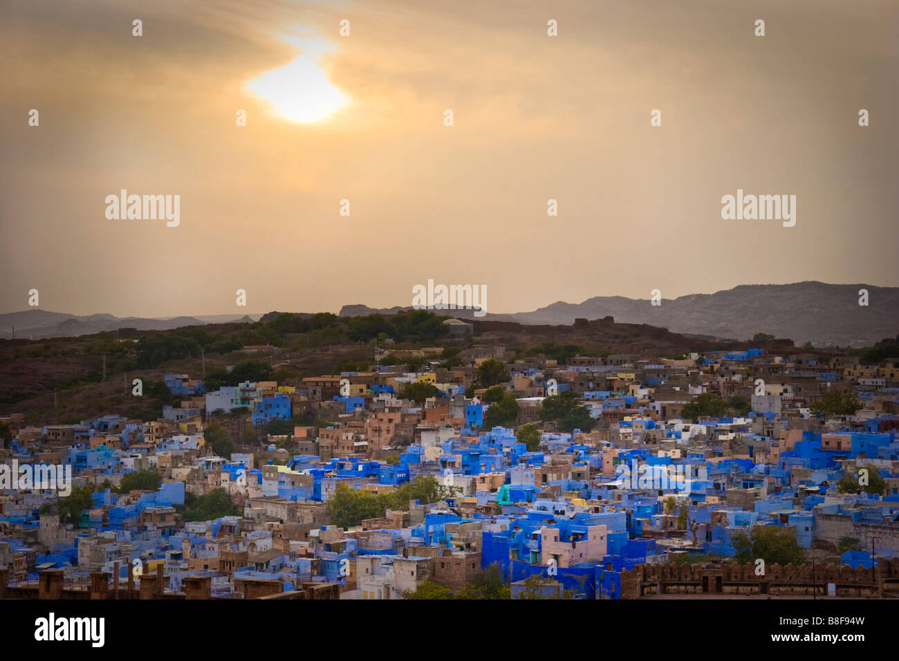 City View Jodhpur Rajasthan India Stock Photo