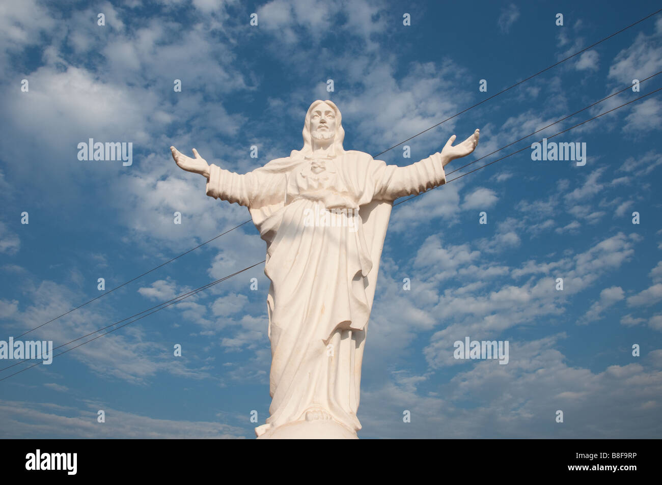 The statue of Christ the redeemer with open arms Stock Photo - Alamy