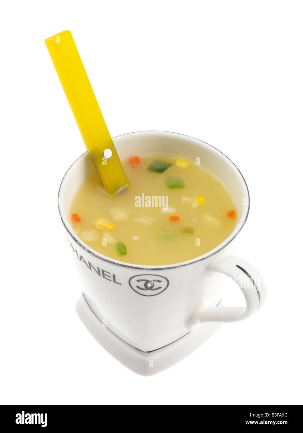 Chicken and Vegetable Soup Stock Photo - Alamy