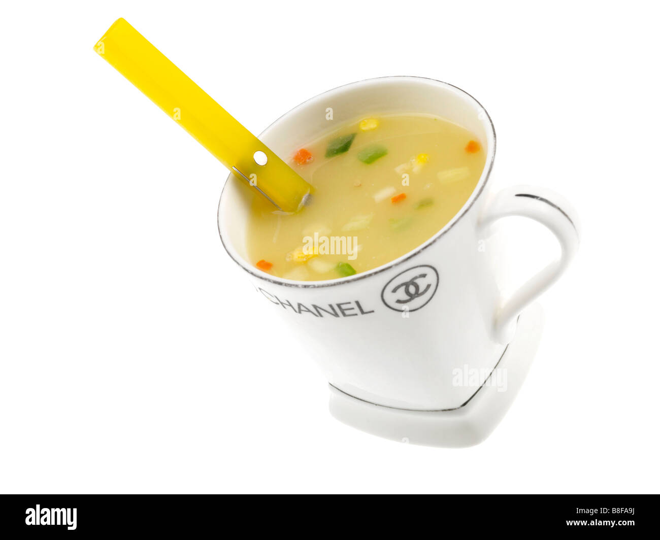 Chicken and Vegetable Soup Stock Photo - Alamy