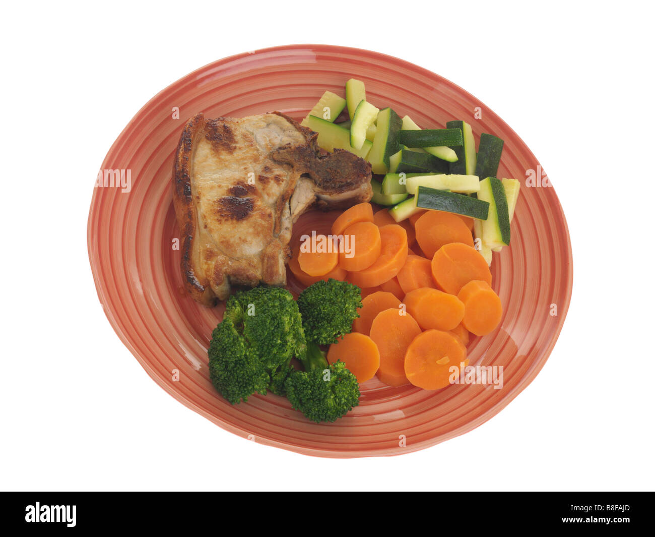 Pork Chop with Vegetables Stock Photo - Alamy
