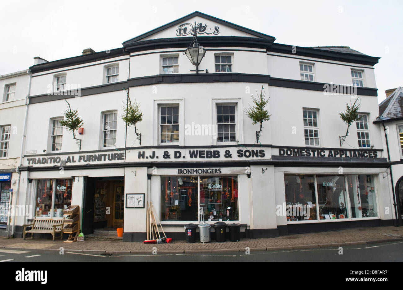 Exterior of Webb's department store in Crickhowell Powys Wales UK Stock Photo