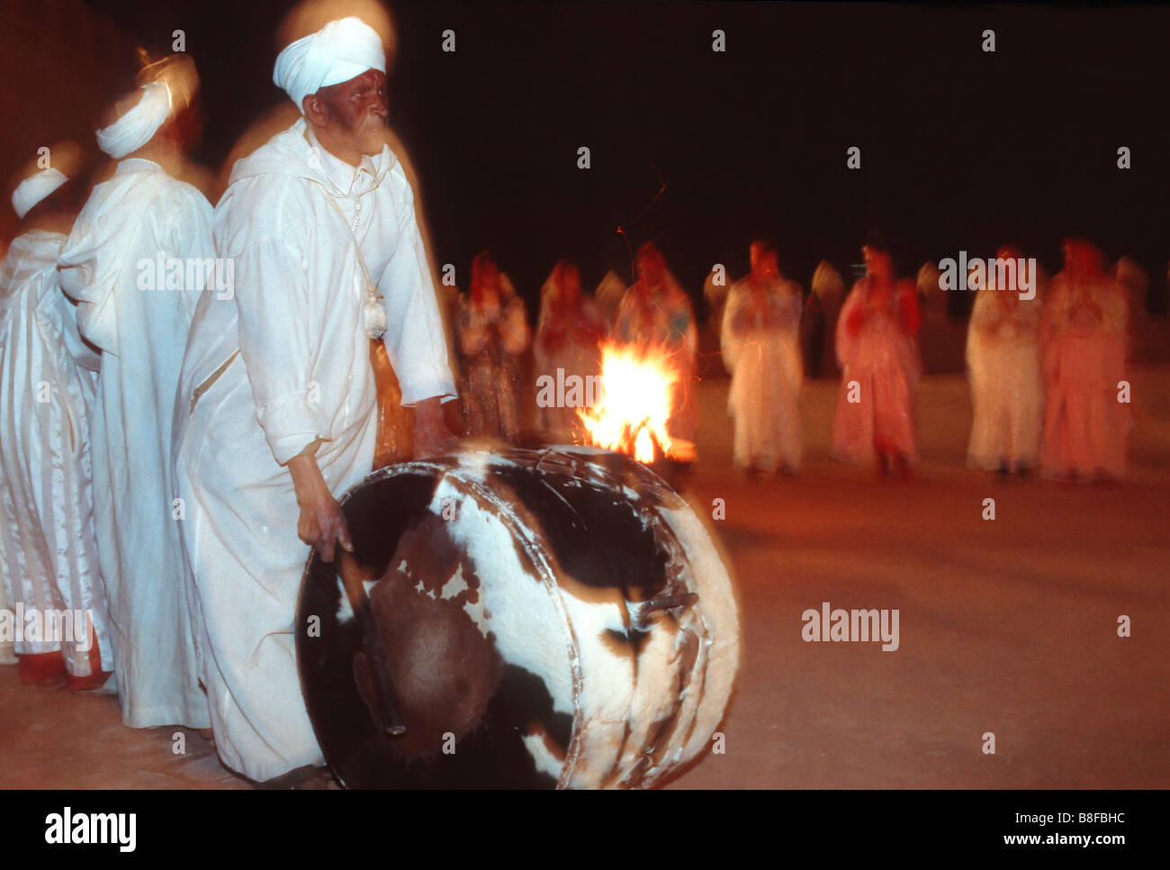 maroccan dance in the night Stock Photo