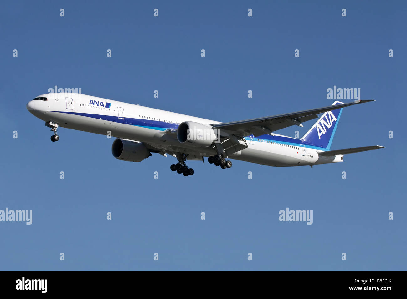 A Boeing B777 of All Nippon Airways Stock Photo