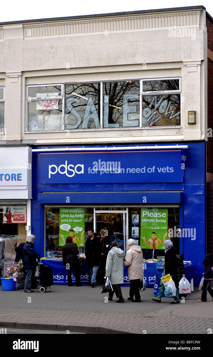 PDSA charity shop, Erdington, Birmingham, UK Stock Photo Alamy