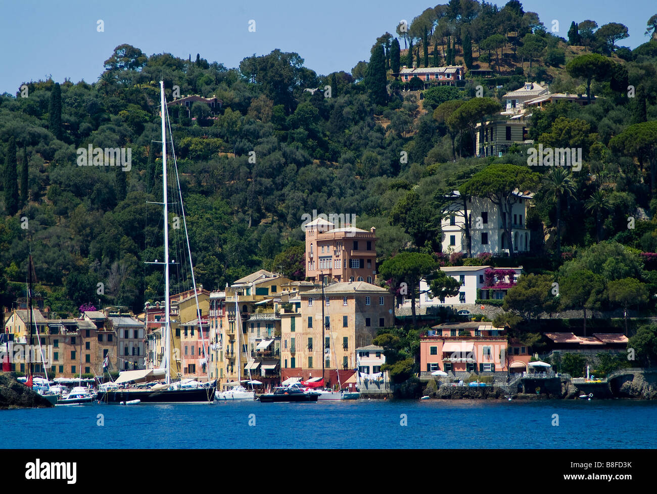 portofino village Stock Photo