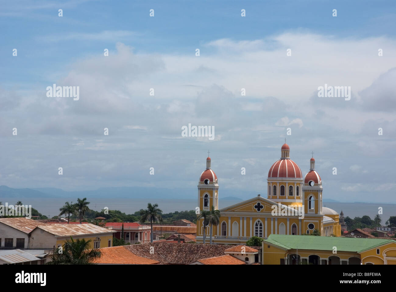 View from Iglesia de Xalteva, Granada, Nicaragua Stock Photo