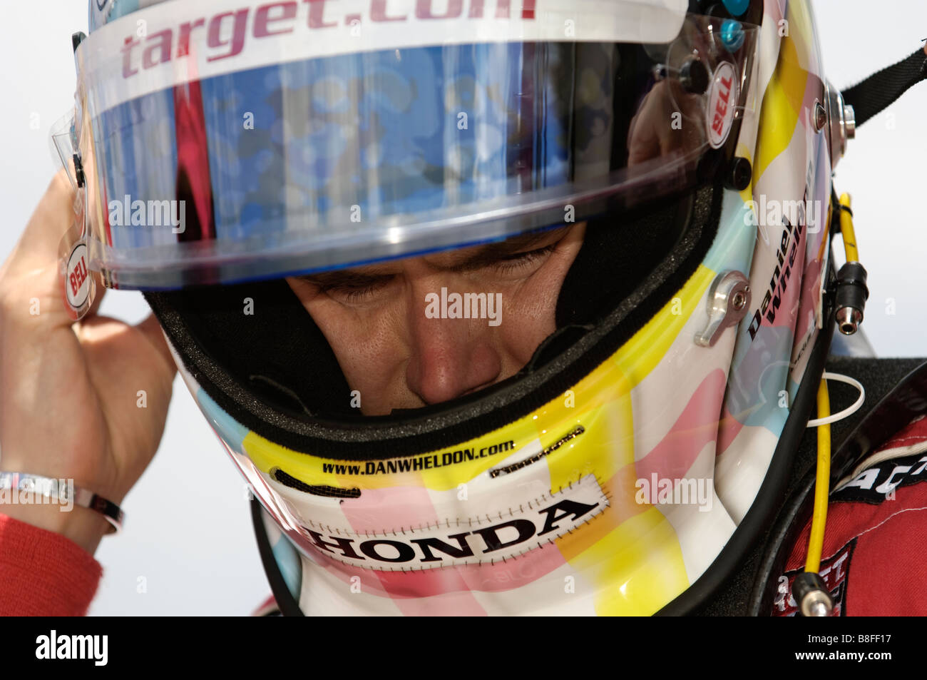 IndyCar driver Dan Wheldon at the Milwaukee Mile 2008 Stock Photo - Alamy