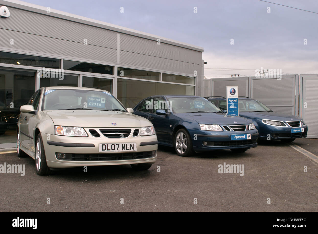 Saab Car Dealership UK Stock Photo Alamy