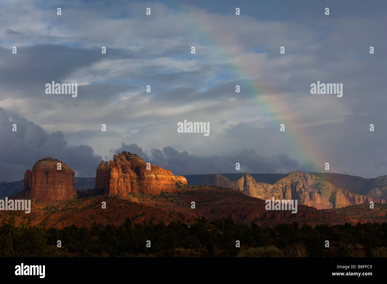 The Rainbow after the storm Stock Photo - Alamy