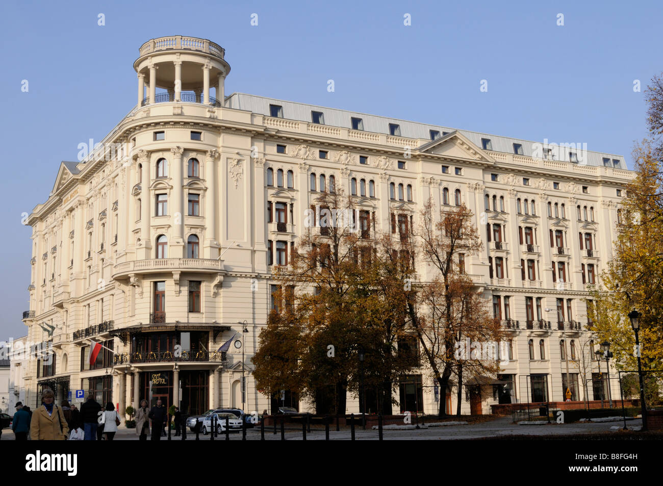 Bristol Hotel, Warsaw, Poland Stock Photo