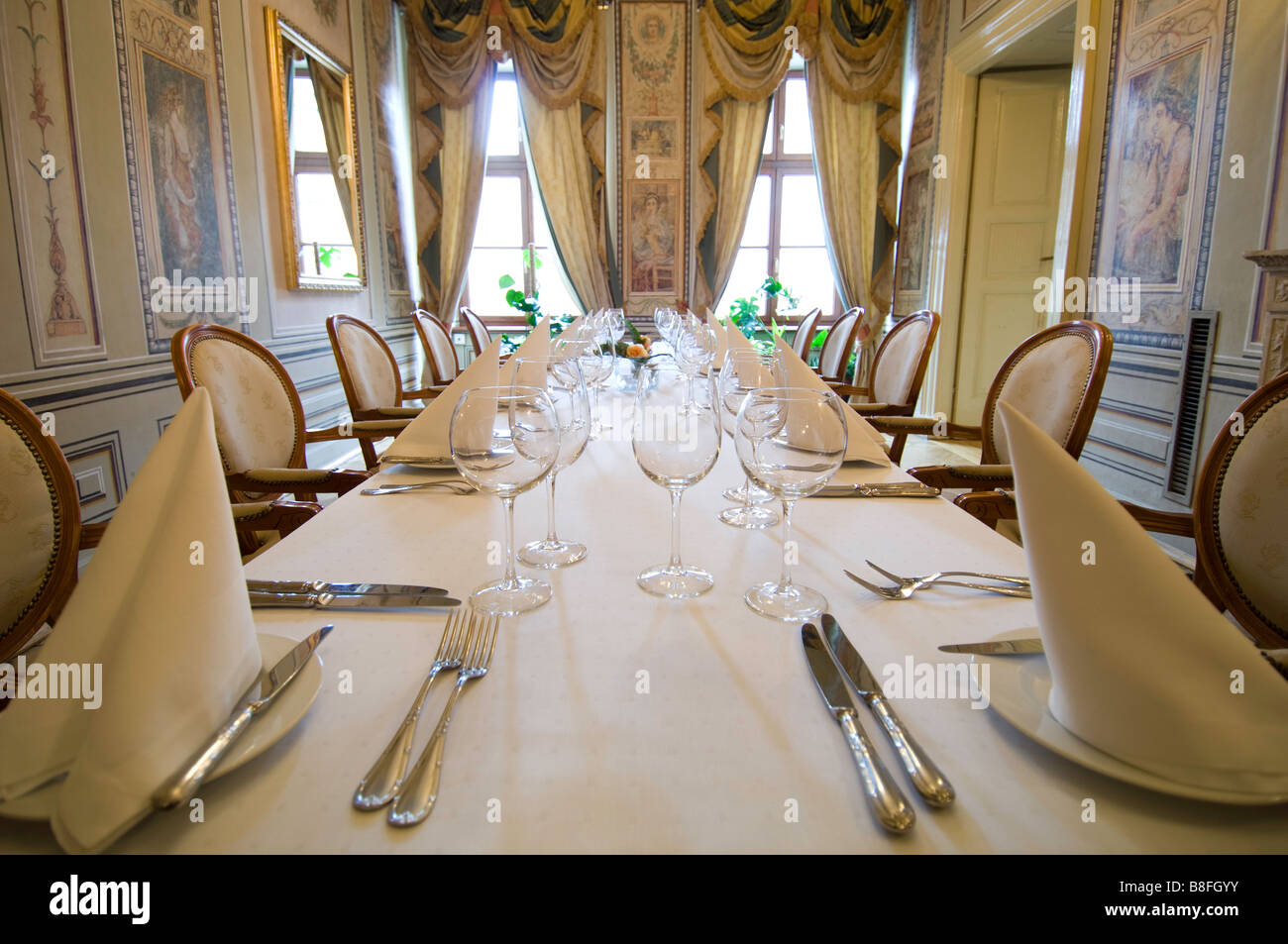 Poland Cracow Wierzynek restaurant oldest restaurant in town serving kings and VIP s Stock Photo