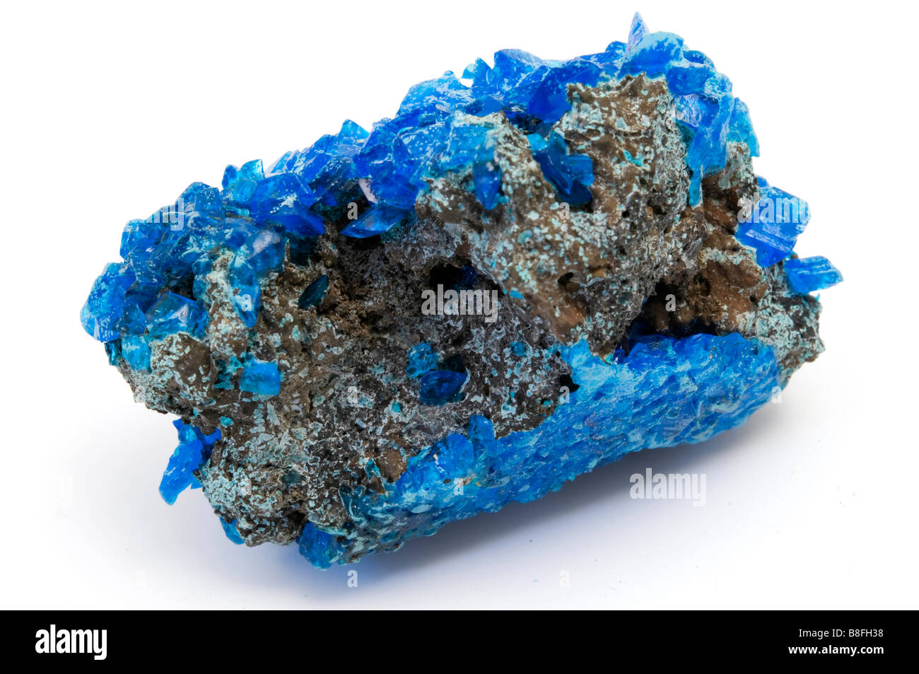 Covellite on a white background Stock Photo