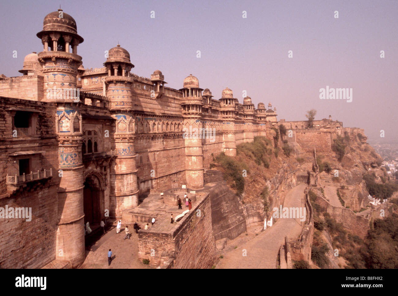 Man Singh fortress palace Gwalior India Stock Photo