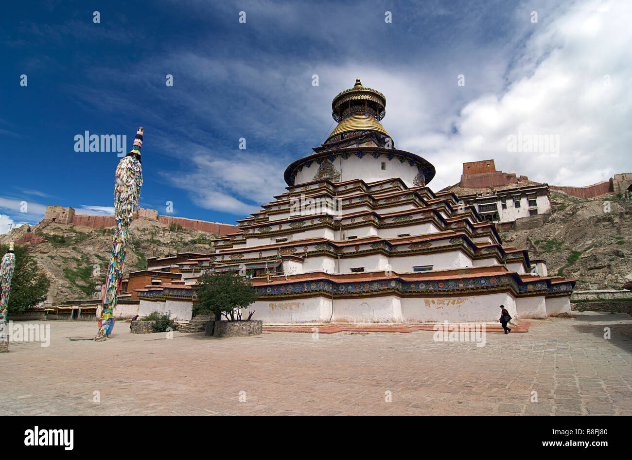 Kumbum Pelkor Chöde monastery, Gyantse, Tibet Stock Photo