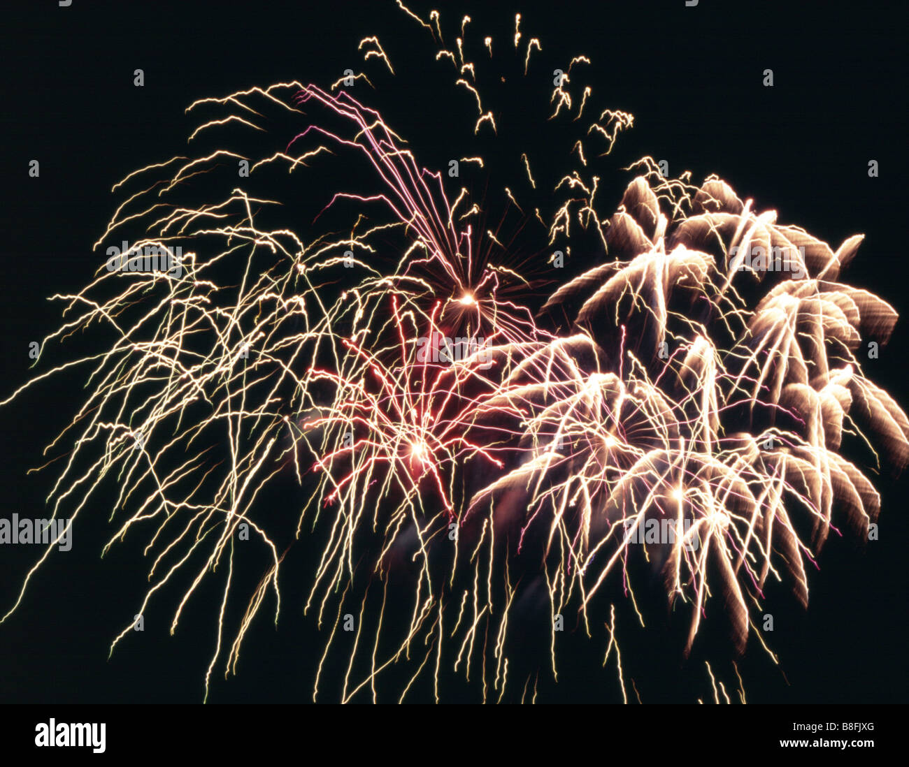 Pyrotechnics. Stock Photo