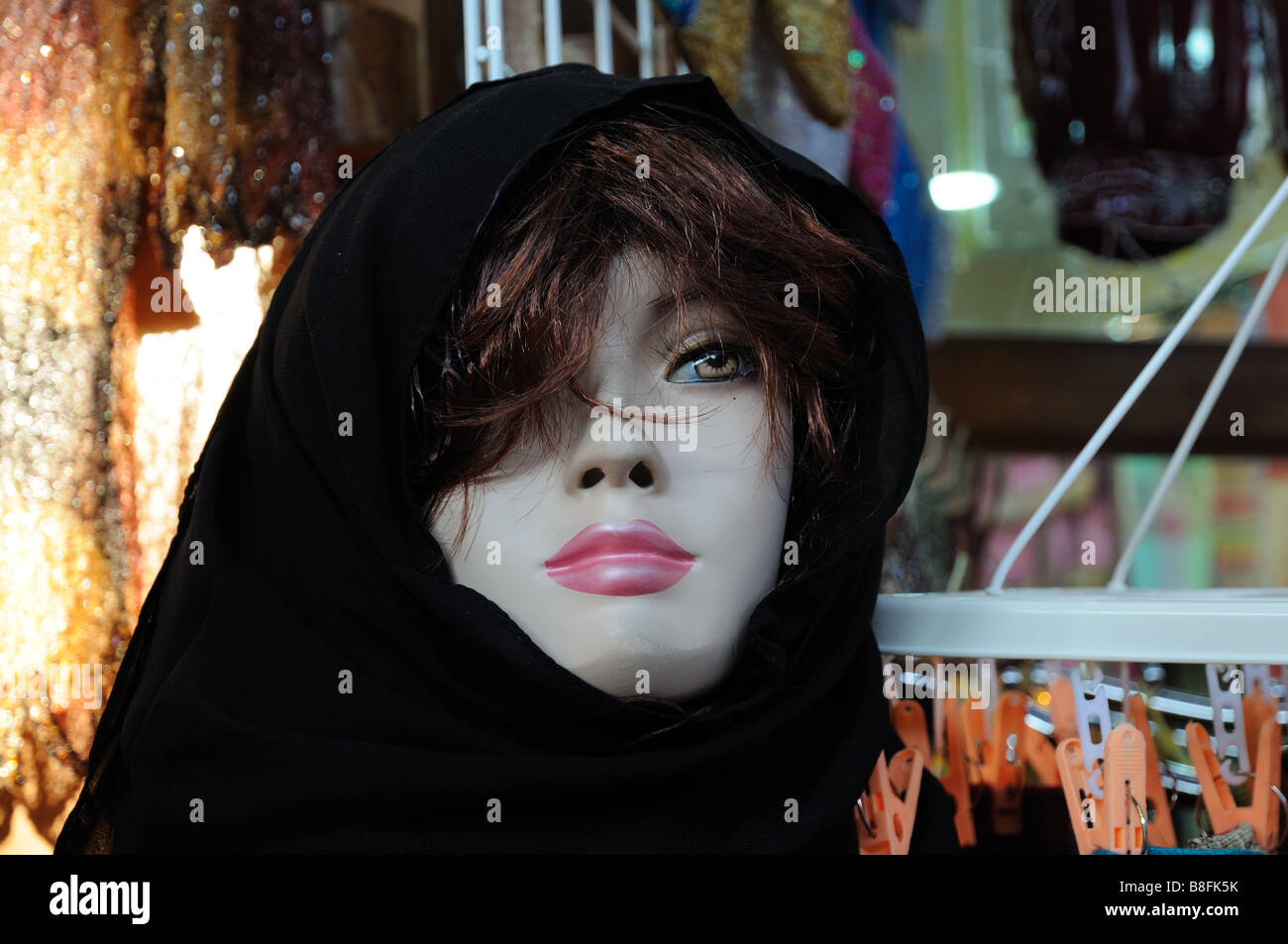 Manikin in traditional Arabic dress, Dubai United Arab Emirates Stock