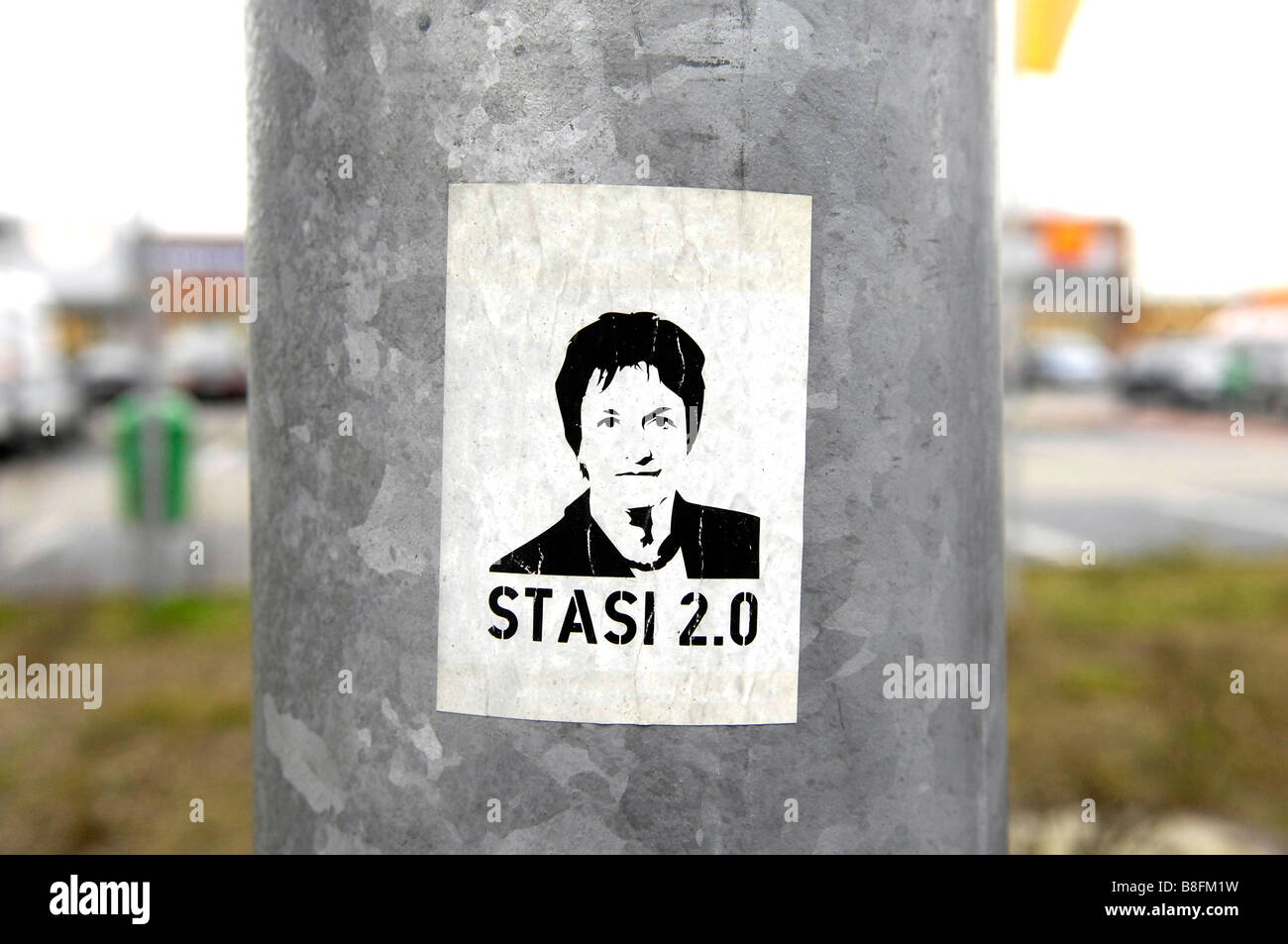 anti-spying sticker germany Stock Photo