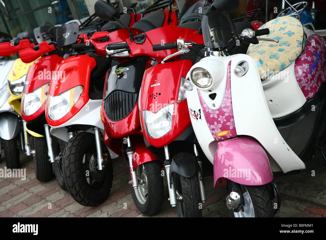 scooter shop in streets in Gyeongju South Korea Stock Photo Alamy