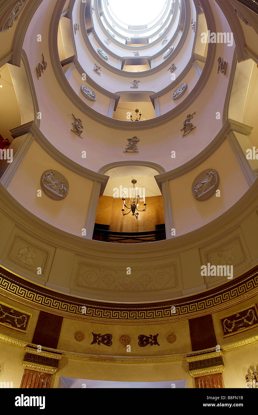 Atrium entrance hall of L'Hotel Paris France Stock Photo - Alamy