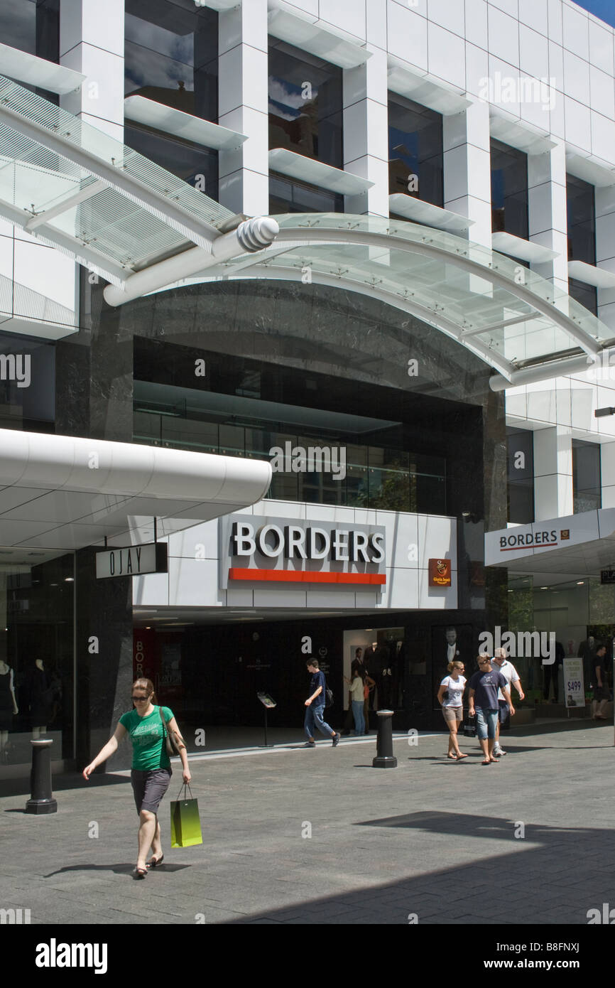 Borders Hay Street Perth Australia Stock Photo Alamy