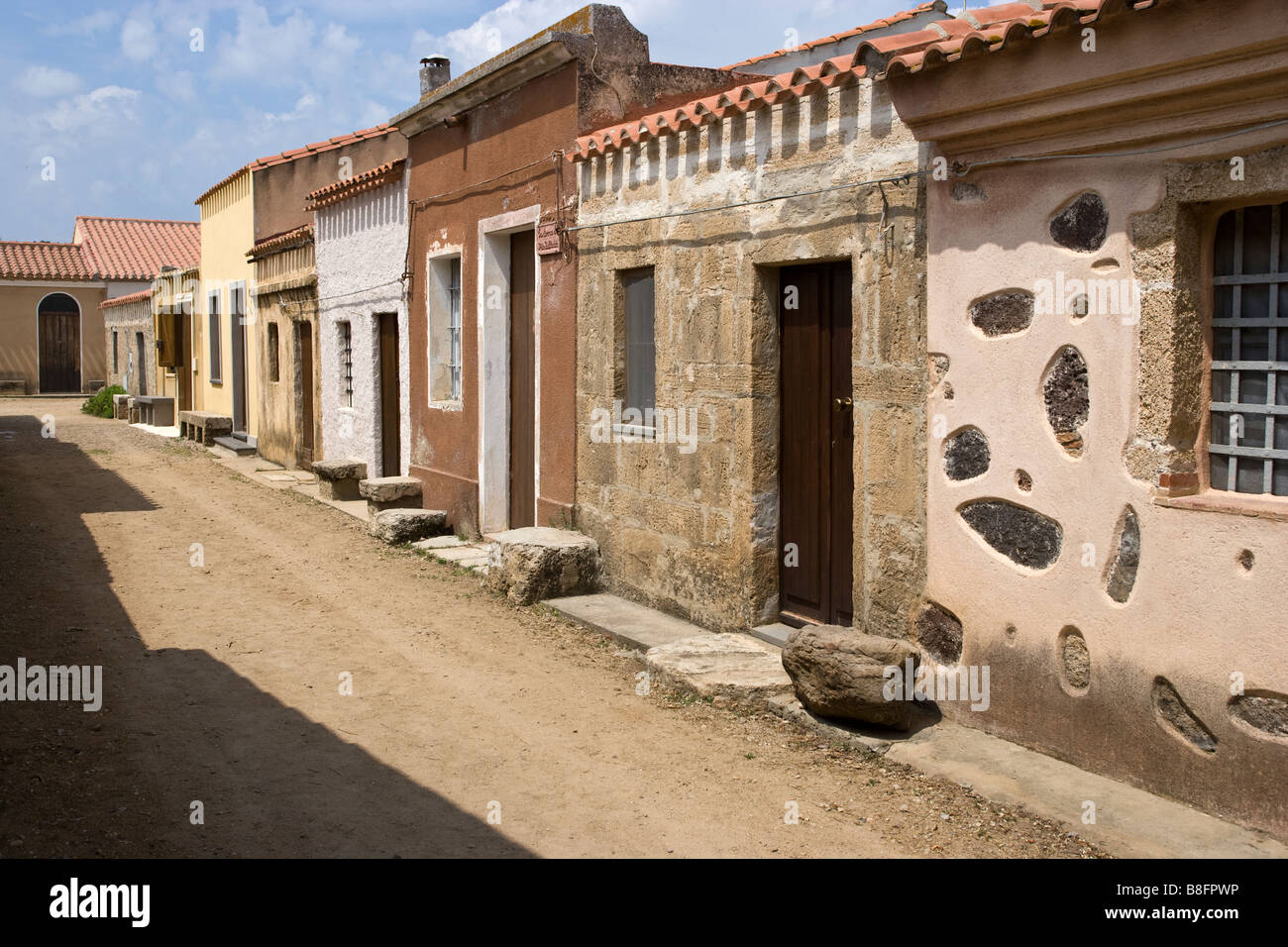 San Salvatore Sinis Peninsula Sardinia Italy Stock Photo