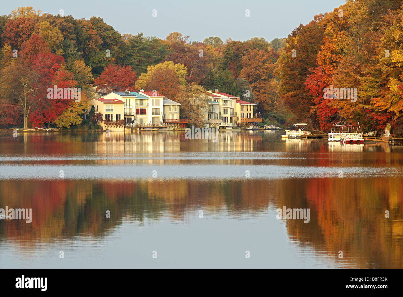 Fall at Lake Anne, in Reston VA Stock Photo Alamy