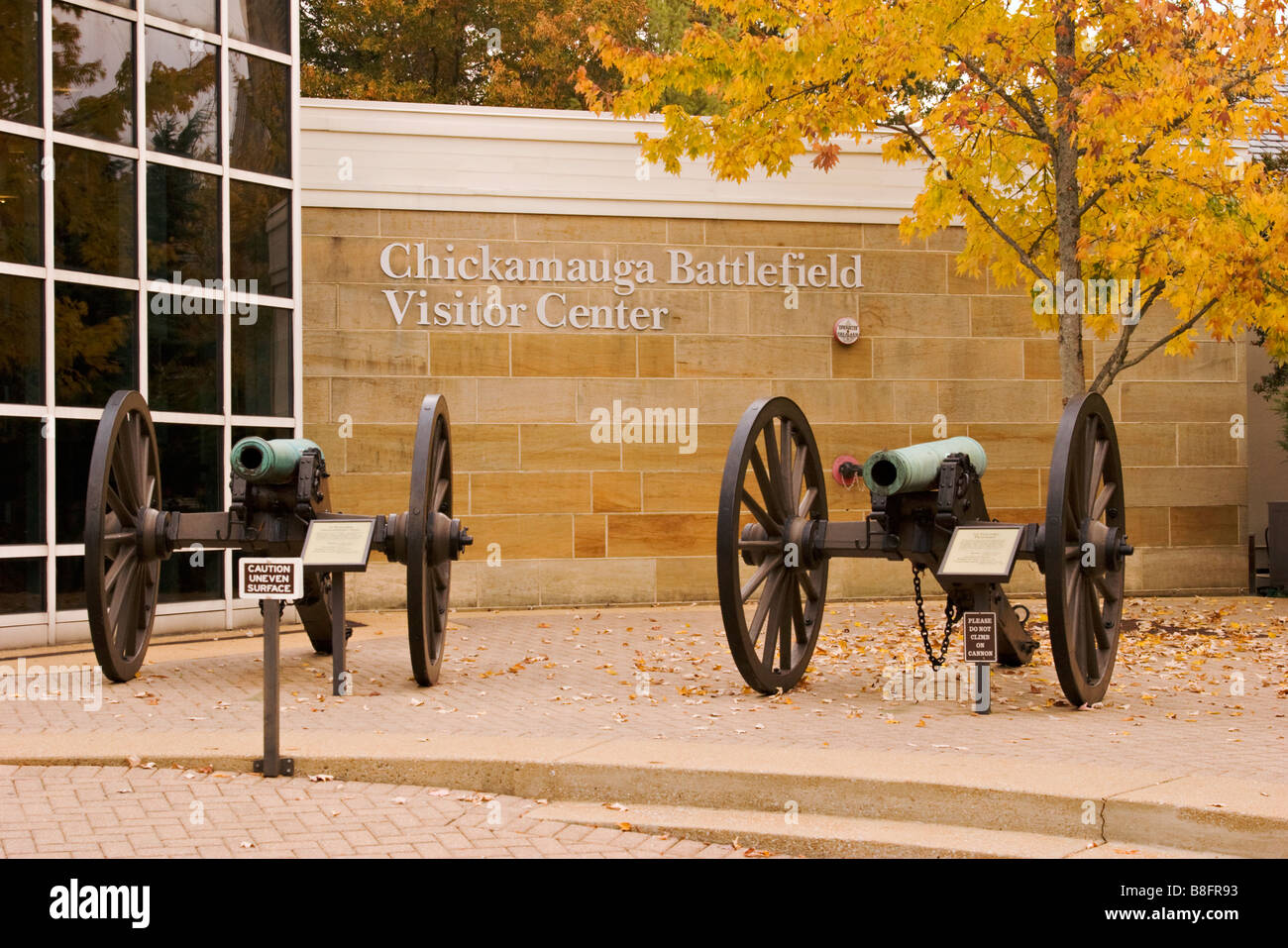 The visitors center at the Chickamauga Battlefield in north