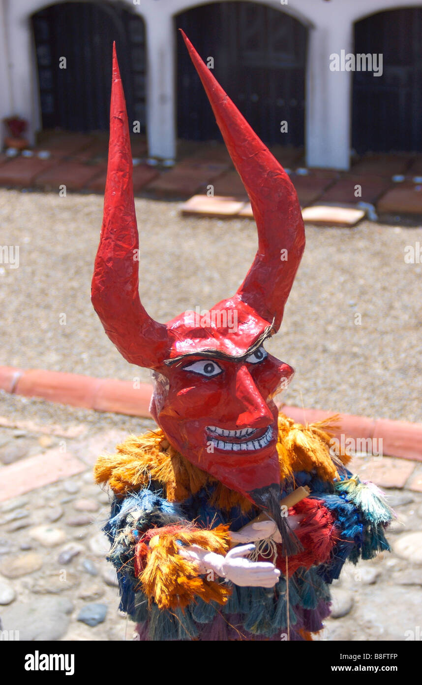 Colombia folk art of a demon, Tibasosa, Colombia Stock Photo