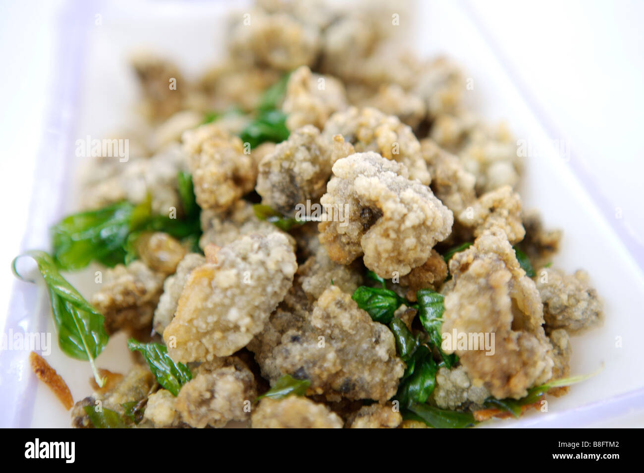 Close up of fried oyster Stock Photo